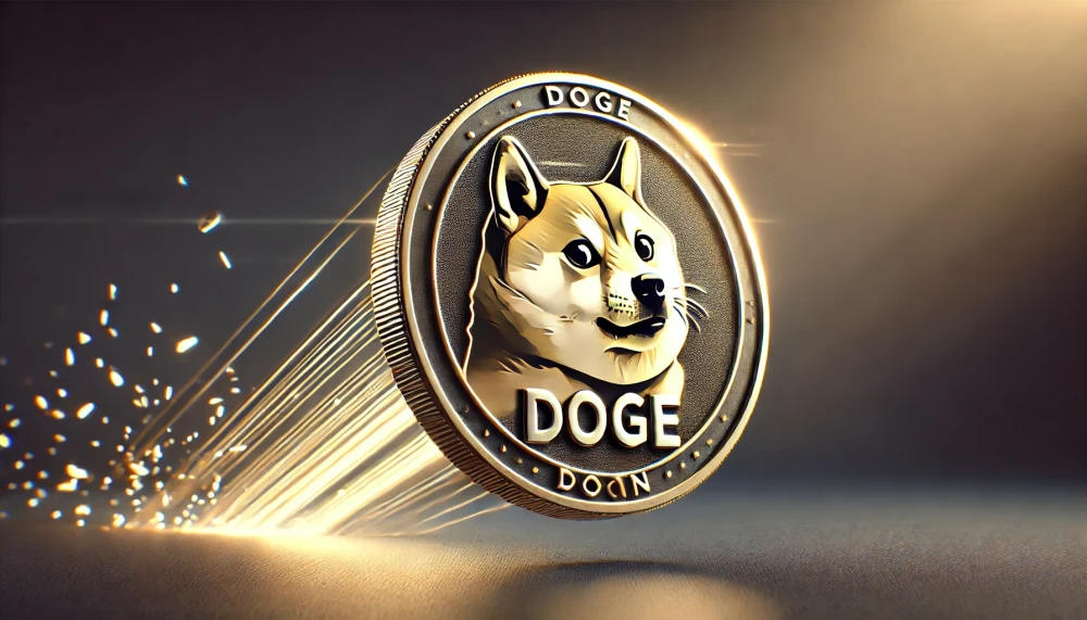 Цена Dogecoin формирует нисходящий мегапон, цель $1 возможна