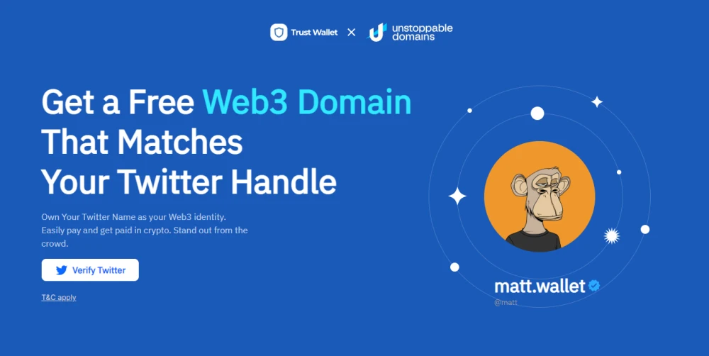 Получи бесплатный домен от Unstoppable Domains