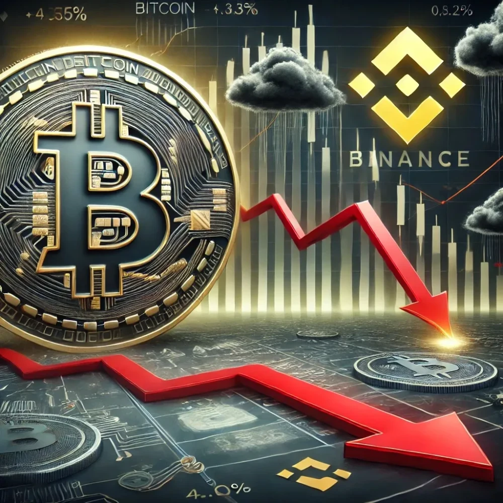 Binance сообщает о значительном снижении объема торгов биткойном и доминировании продавцов