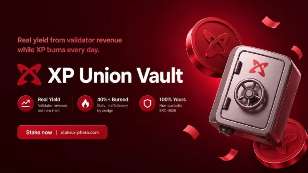 Xphere launches Union Vault staking with 350,000 XP airdrop rewards