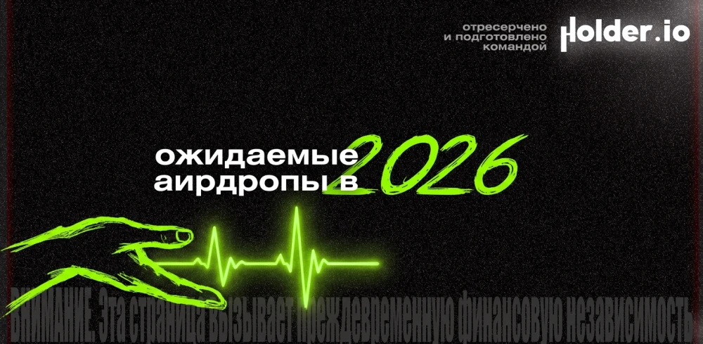 Ожидаемые аирдропы криптовалют в 2026 году — подборка Holder.io