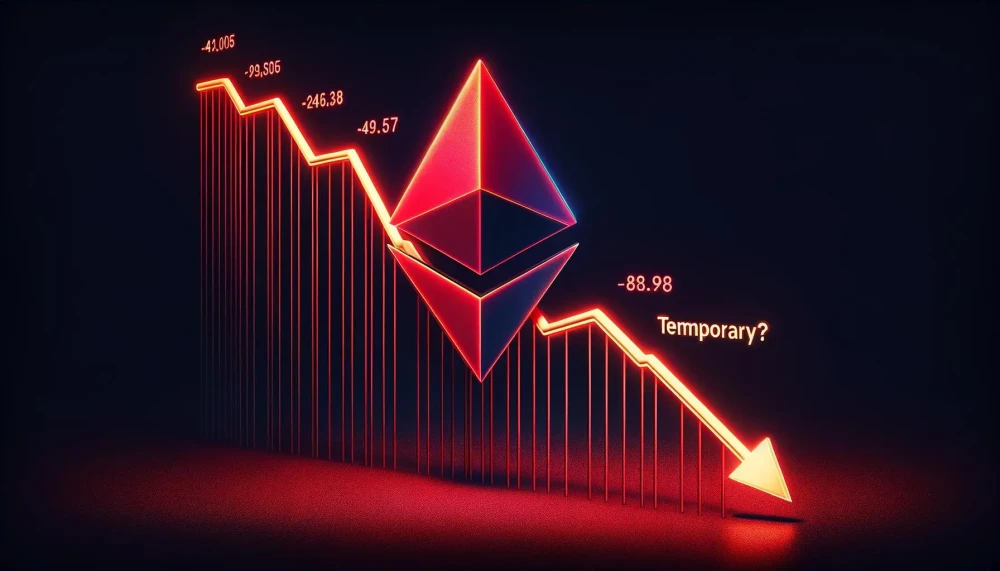 Цена Ethereum опустилась ниже $2,500 на фоне сопротивления