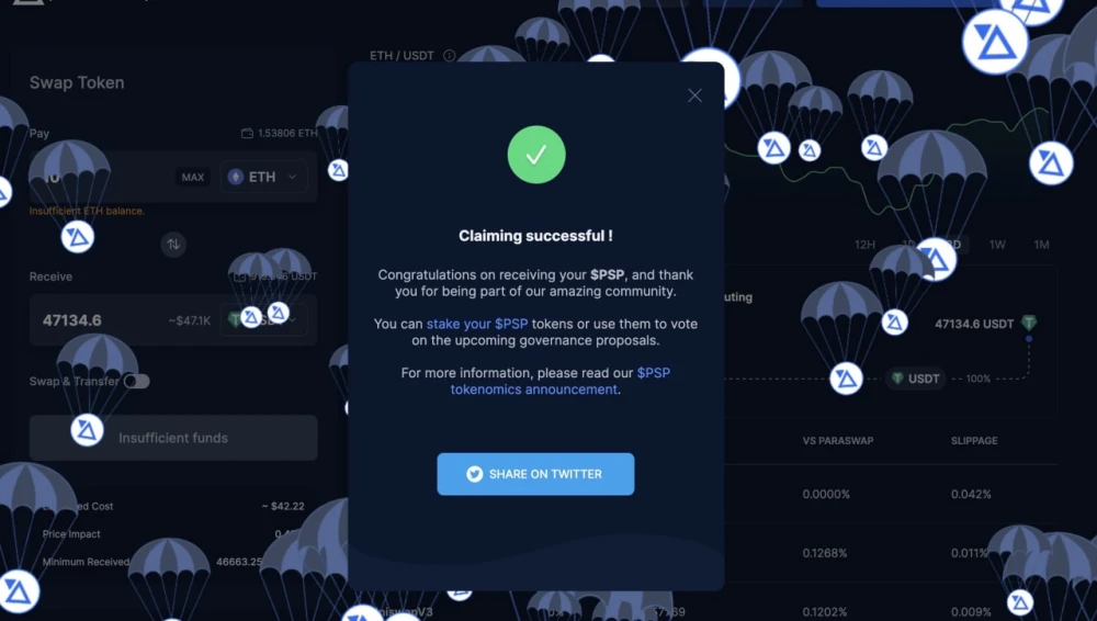 Топовый дроп Paraswap