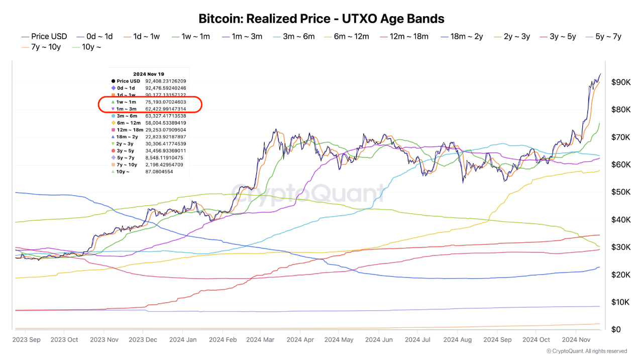 Bitcoin UTXO metric.