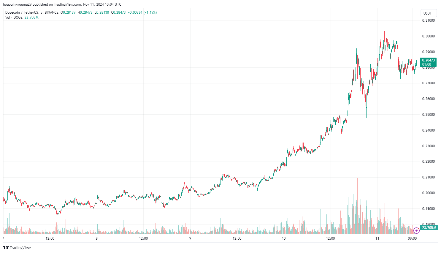 Dogecoin Price Chart