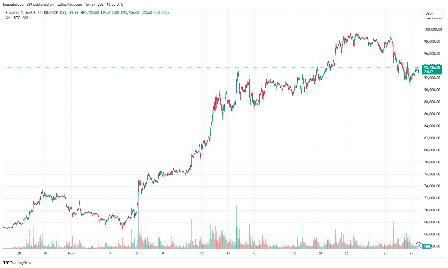 Bitcoin Price Chart