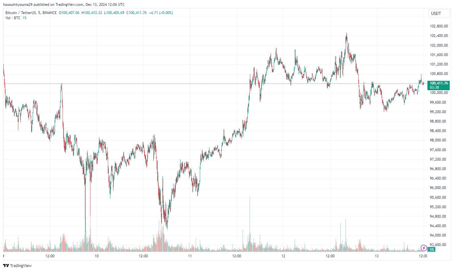 Bitcoin Price Chart