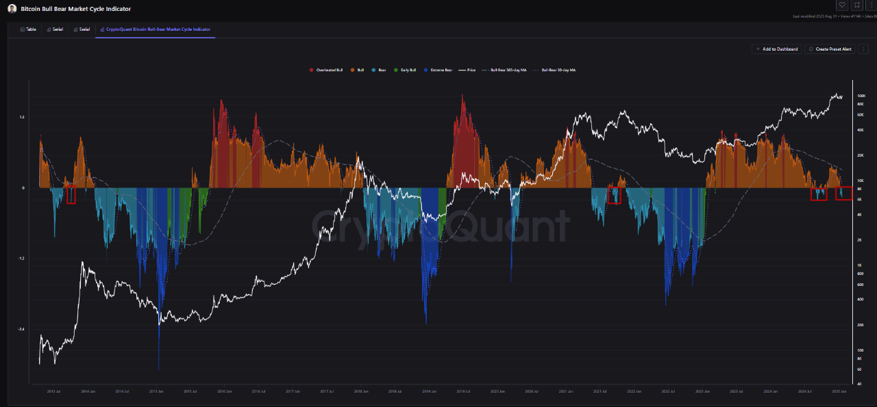Bitcoin bull bear market indicator.