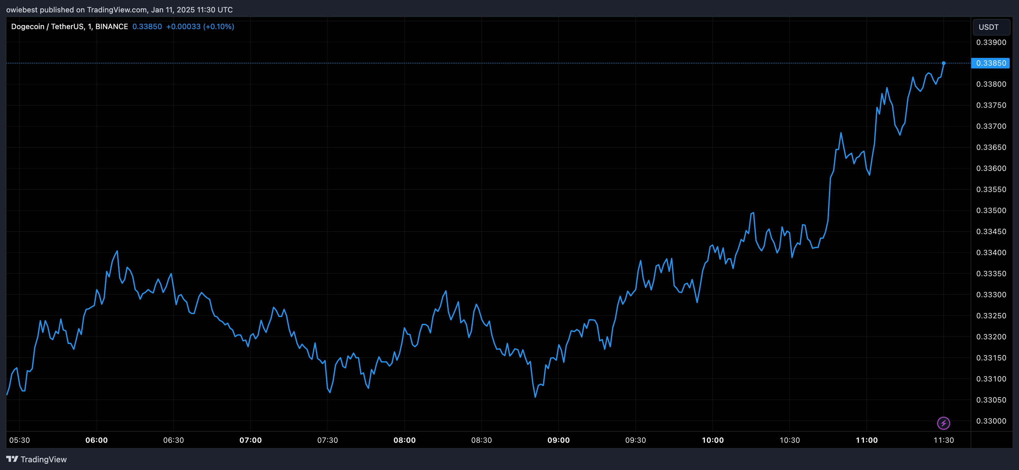 Dogecoin Price Chart