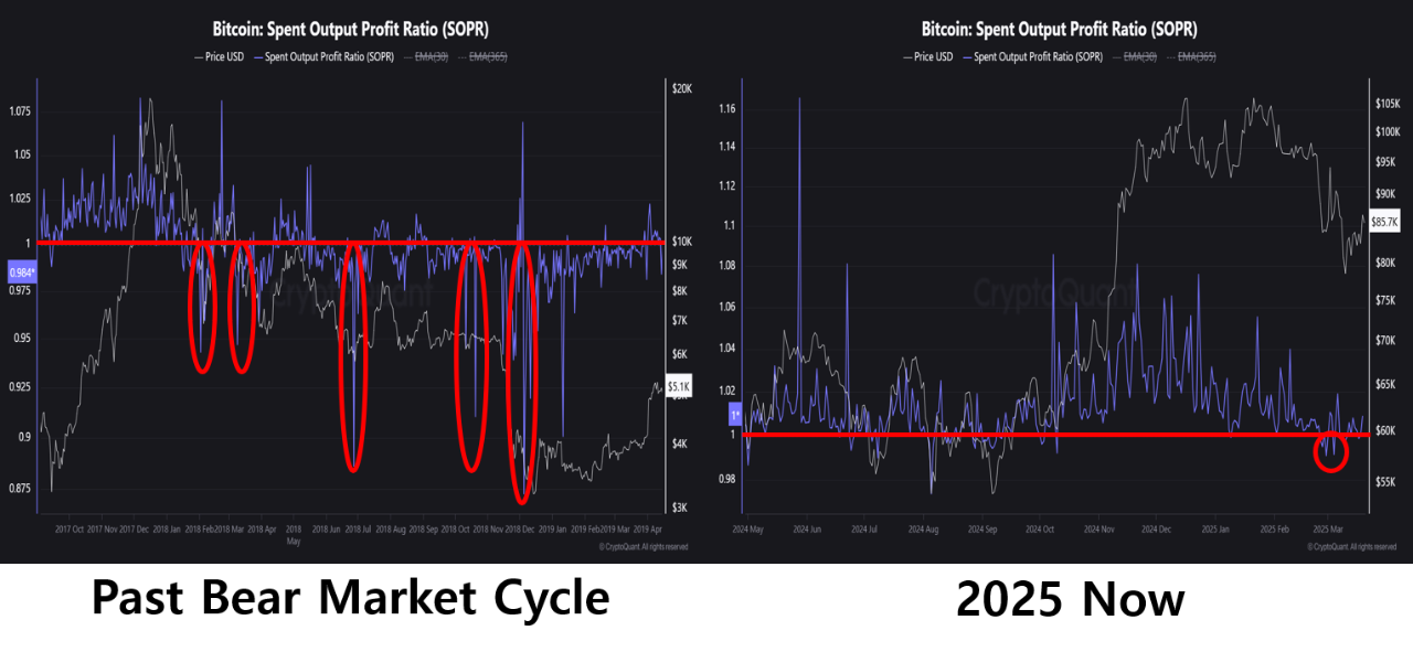 Bitcoin Spent Output Profit Ratio (SOPR)