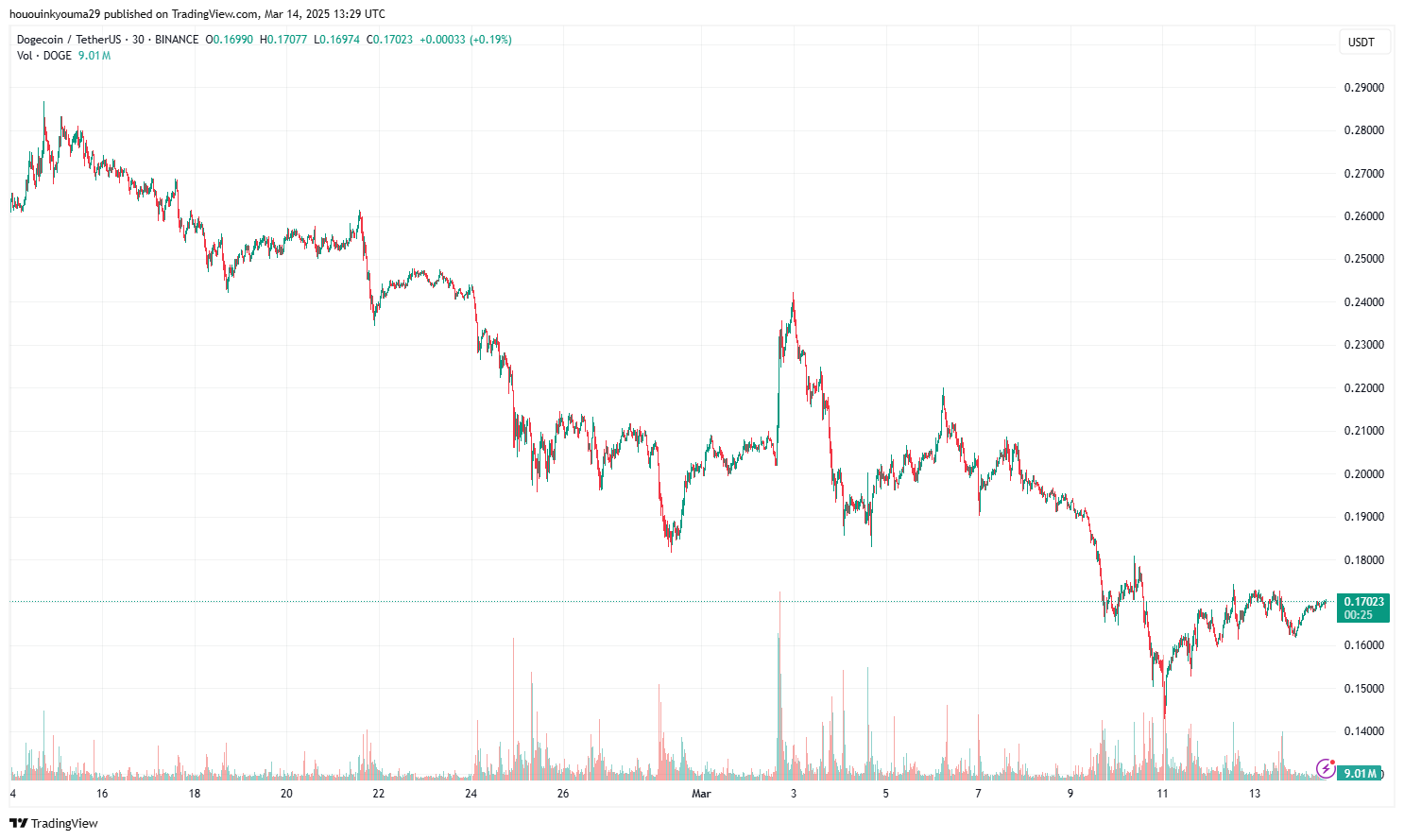 Dogecoin Price Chart