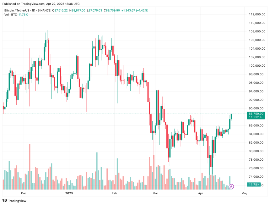 Bitcoin price graph