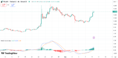График цены TRUMP с MACD | Источник: Trading View