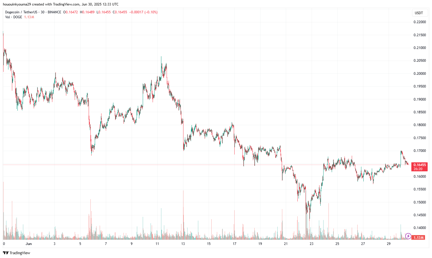 Dogecoin Price Chart
