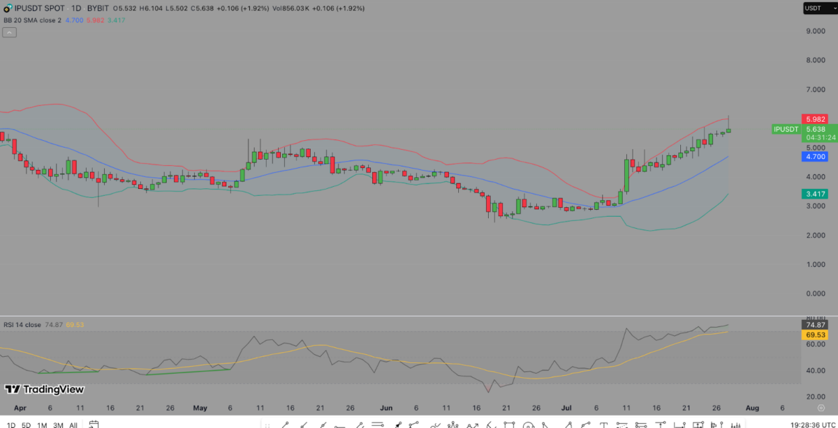 Story Protocol Price Forecast | IPUSDT 24H Chart