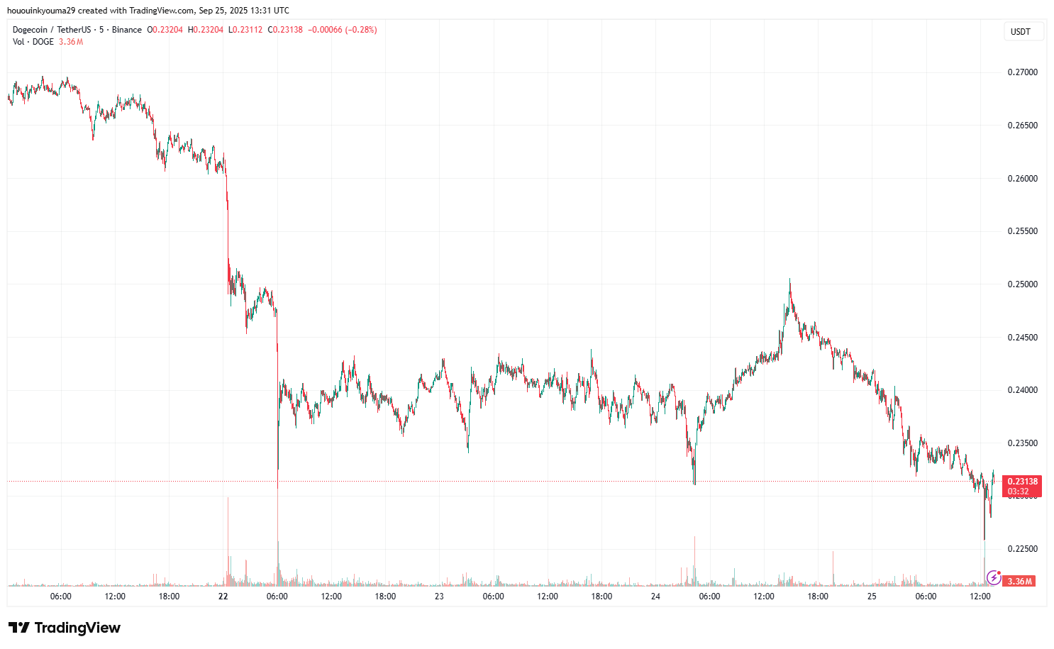 Dogecoin Price Chart