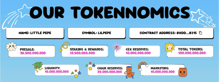 Little Pepe ($LILPEPE) tokenomics