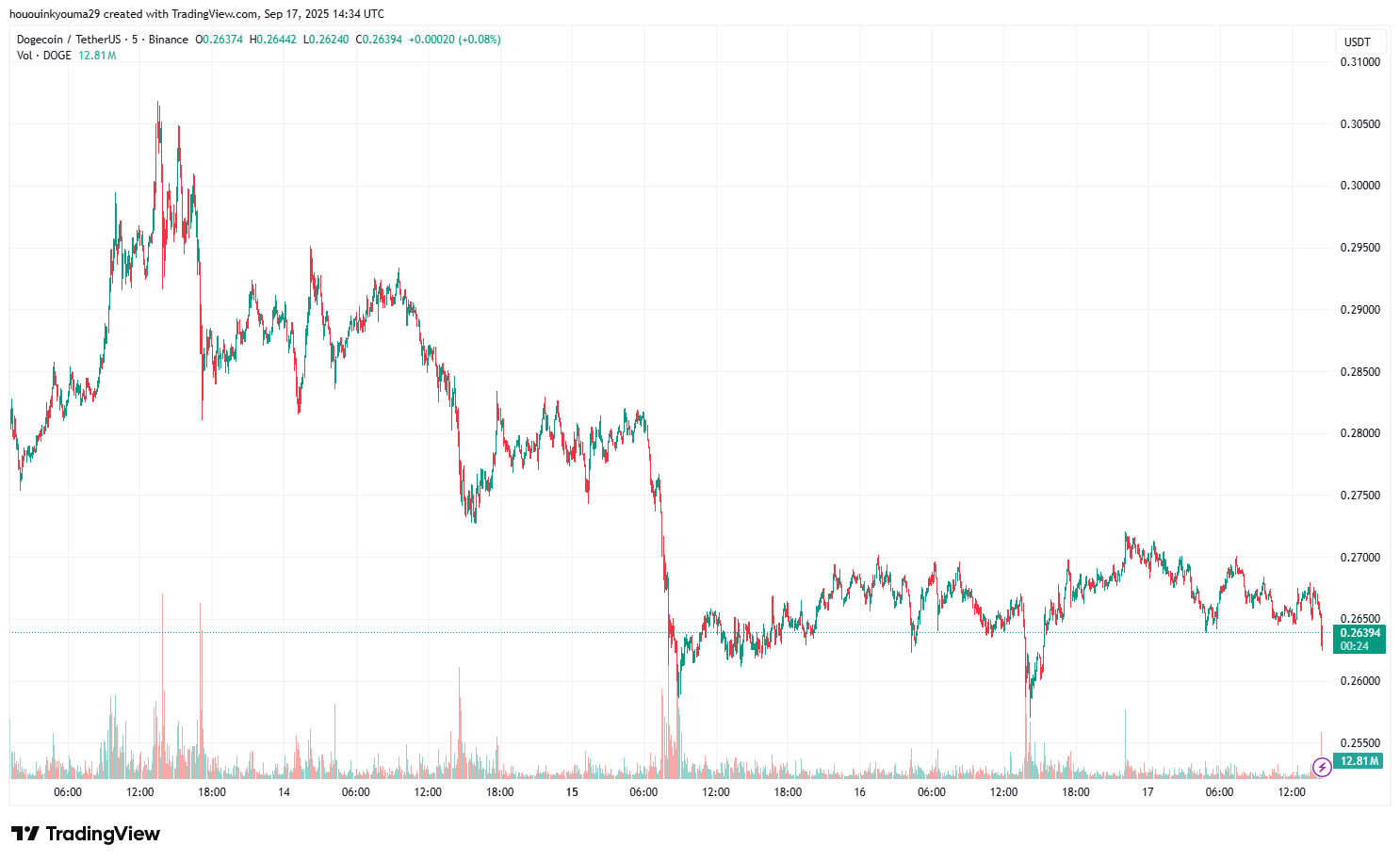 Dogecoin Price Chart