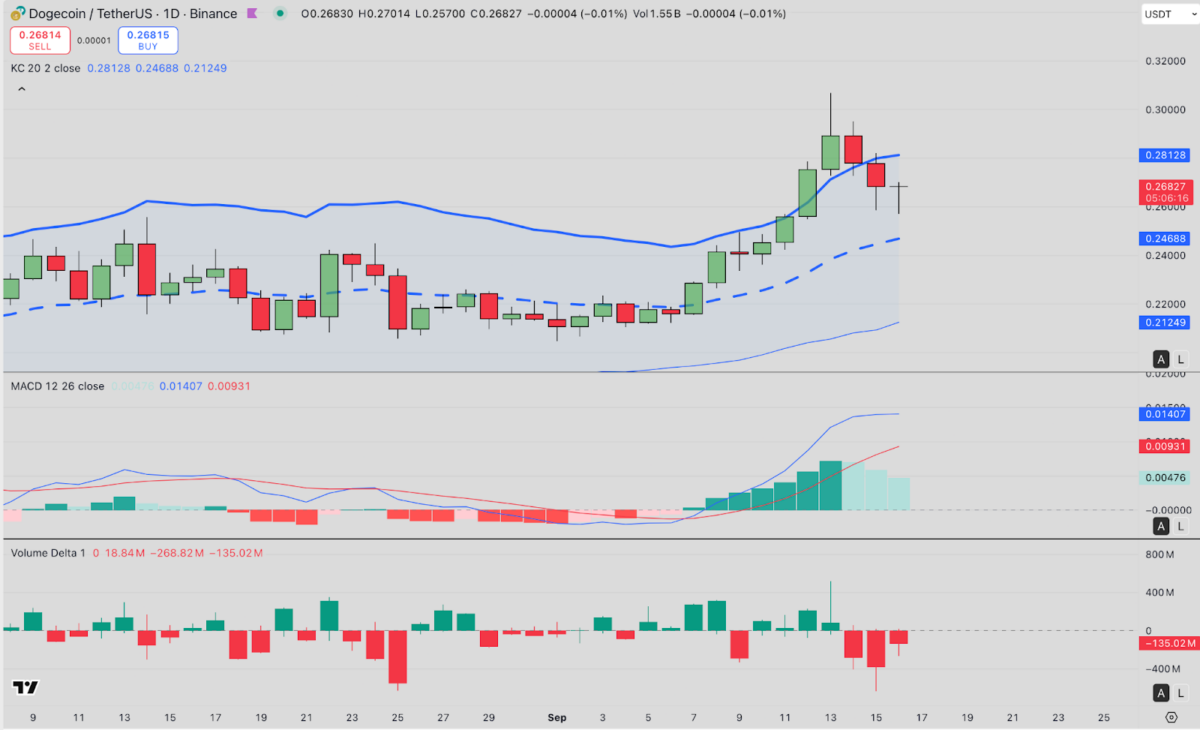 Технический прогноз цены Dogecoin (DOGE) | TradingView