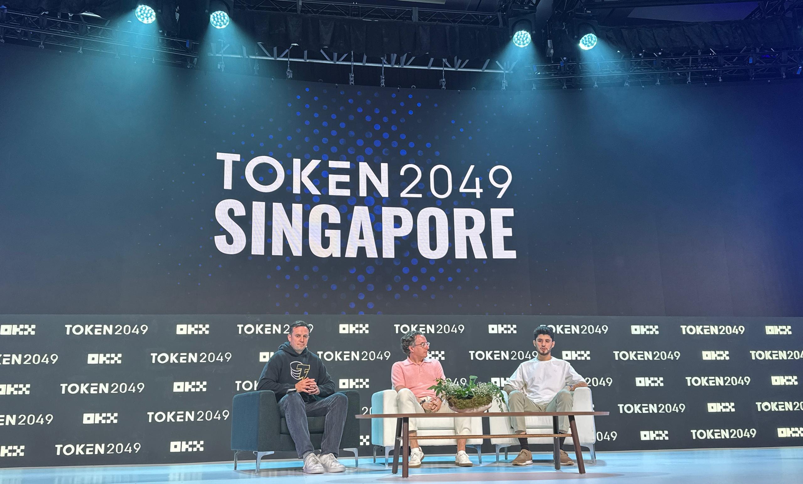 Wallet in Telegram’s chief strategy officer Halil Mirakhmed and TON Foundation's President & CEO at Token2024 Singapore