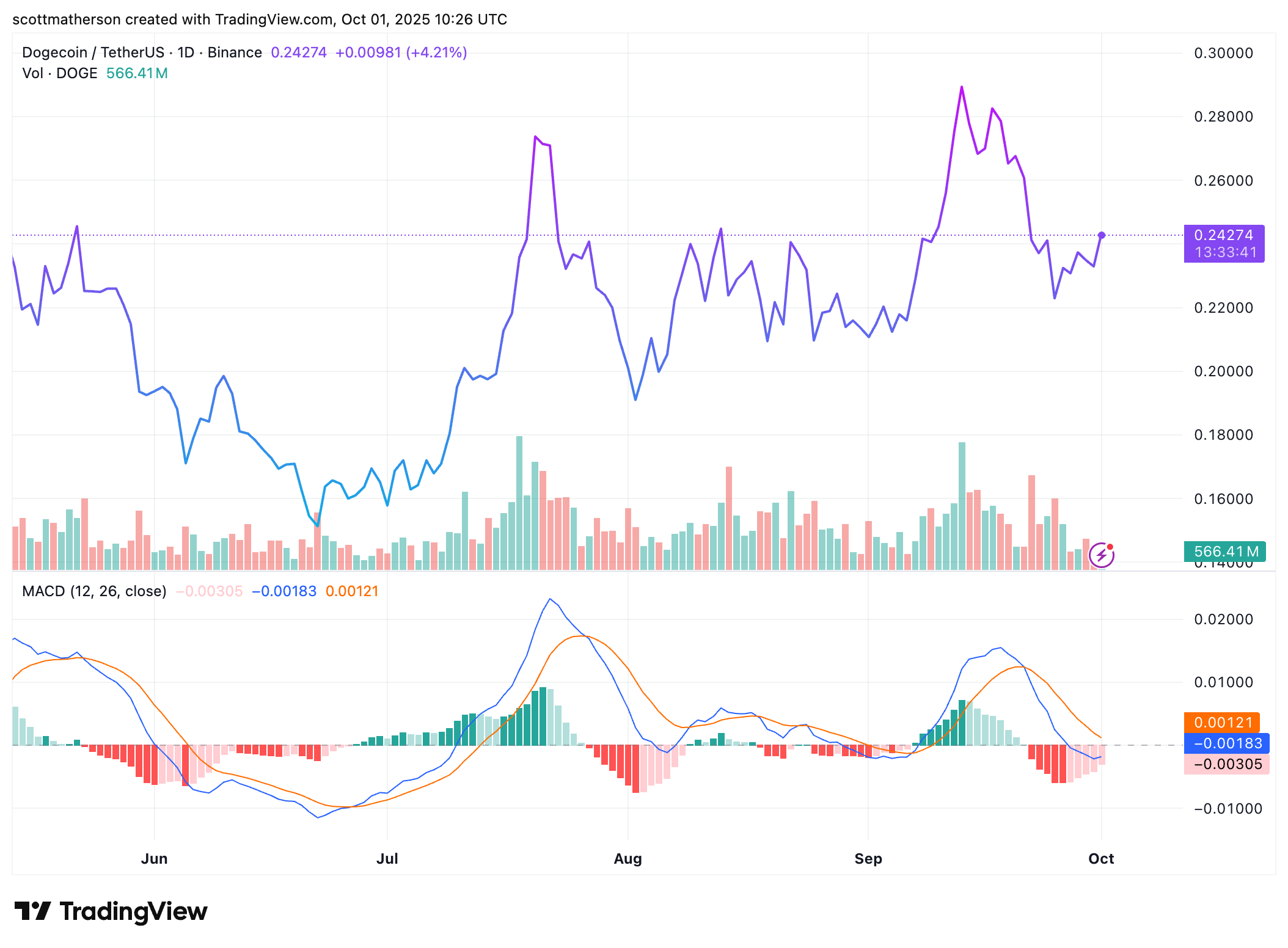 Dogecoin Long-term Chart