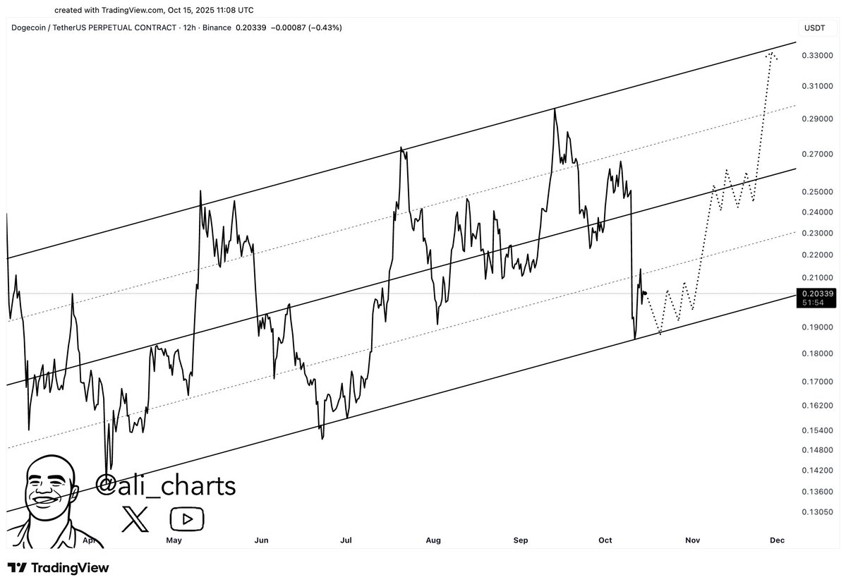 Dogecoin Ascending Channel