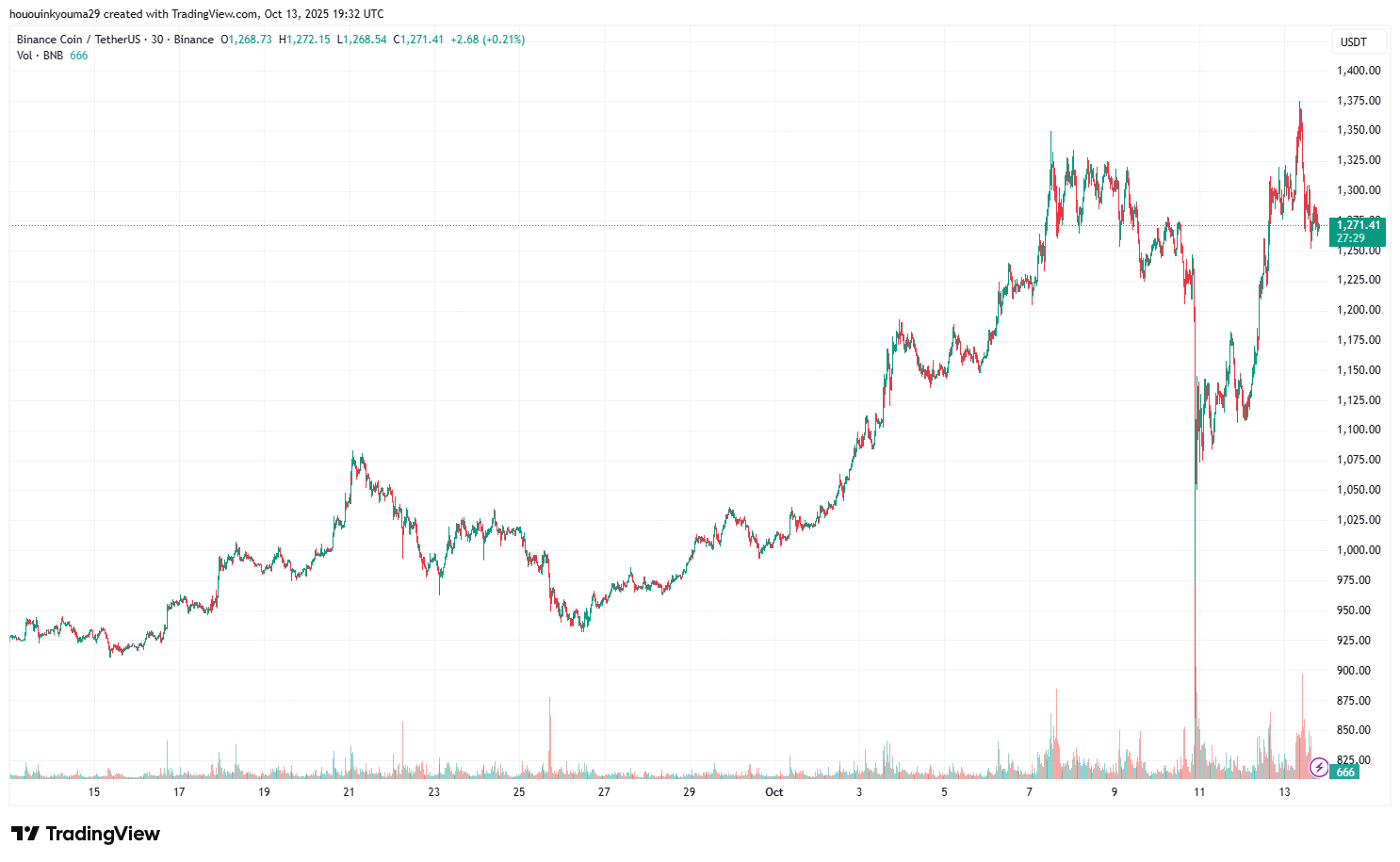 BNB Price Chart