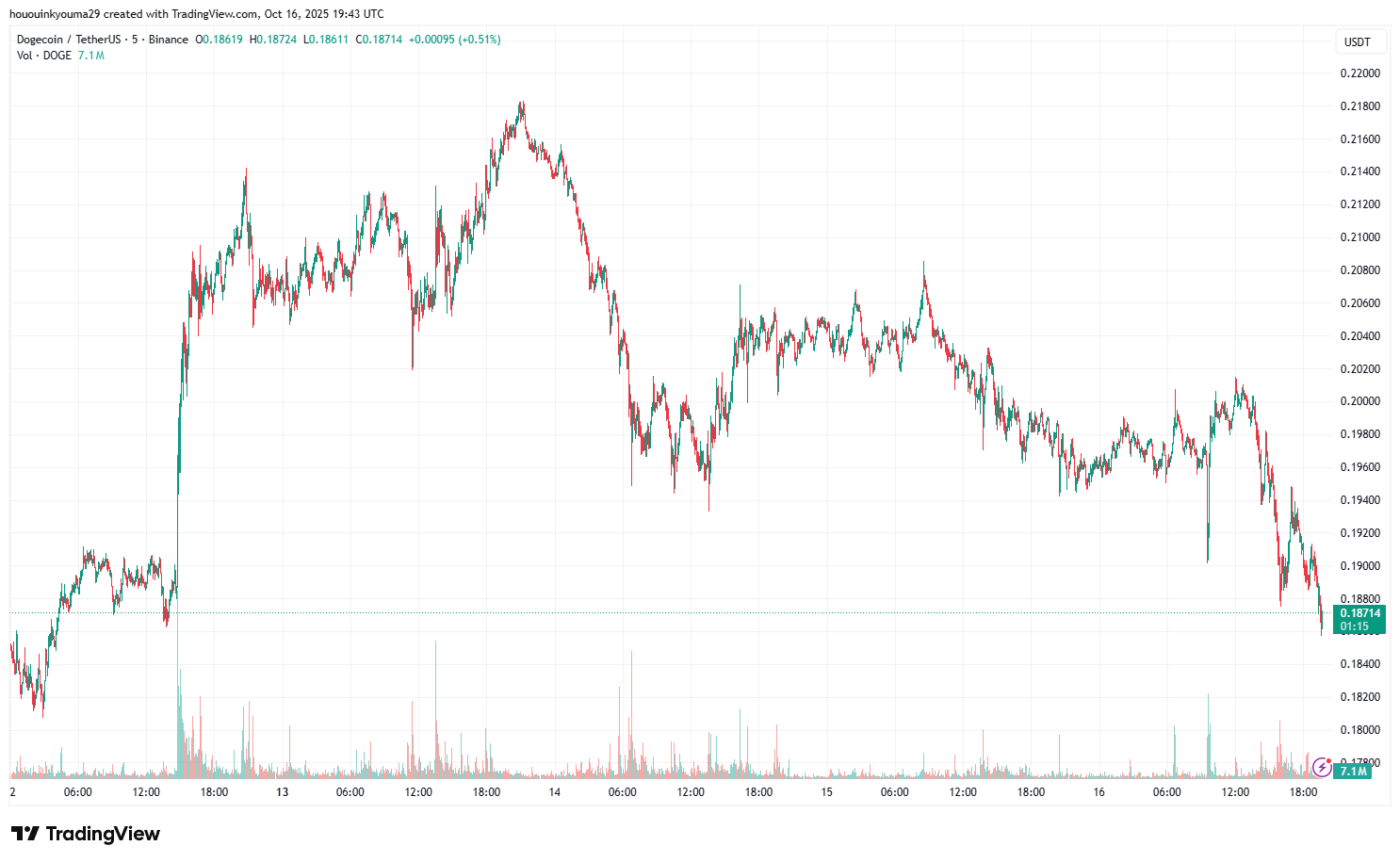 Dogecoin Price Chart