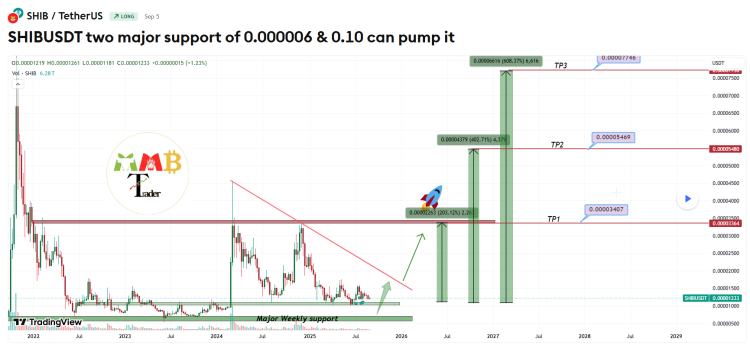 The two major support levels required for $SHIB to rally.