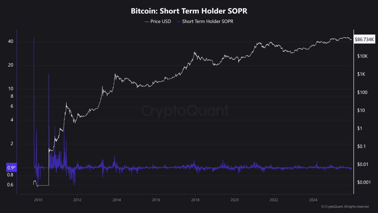 Bitcoin Short-Term Holder SOPR | Source: CryptoQuant