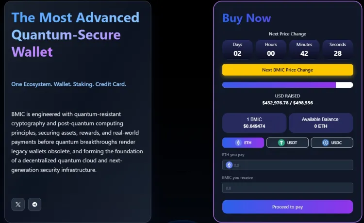 $BMIC's presale numbers.