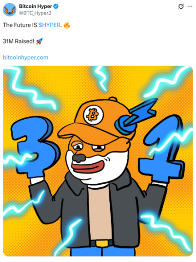 $HYPER X post announcing $31M raised.