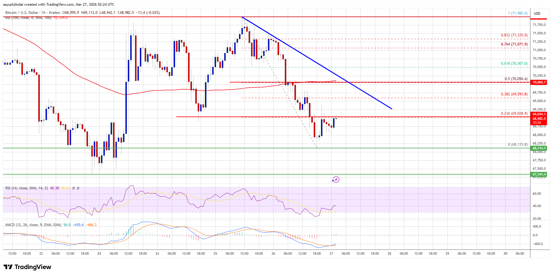 Bitcoin price chart