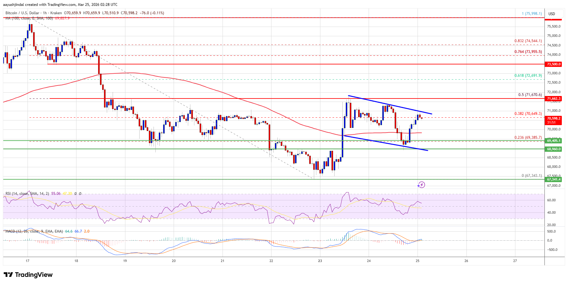 Bitcoin price chart