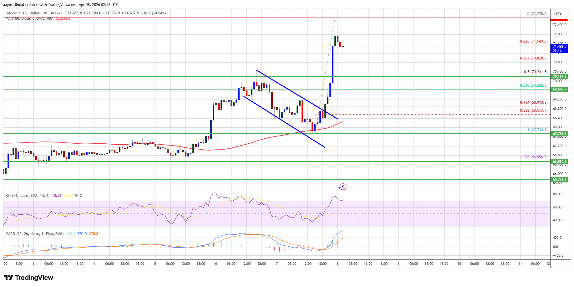 Bitcoin price chart