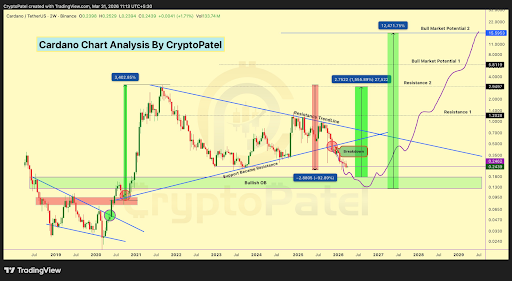 Cardano chart from Crypto Patel