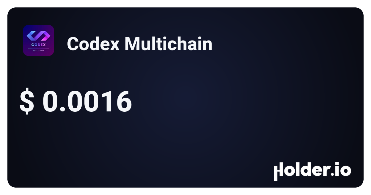 CODEX Coin: what is Codex Multichain? Crypto token analysis and ...