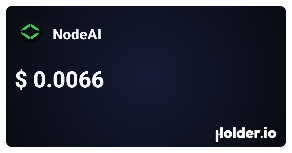 Gpu Coin GPU Coin: what is NodeAI? Crypto token analysis and Overview (Rank ...