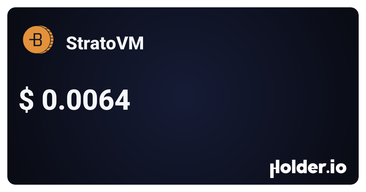 SVM Coin: what is StratoVM? Crypto token analysis and Overview (Rank ...